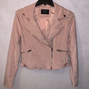 Bershka Sz Small Cropped peach jacket. Super Soft Excellent Condition